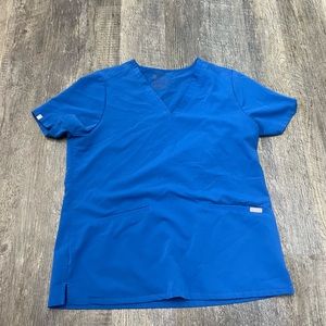 Figs technical collection blue scrub top